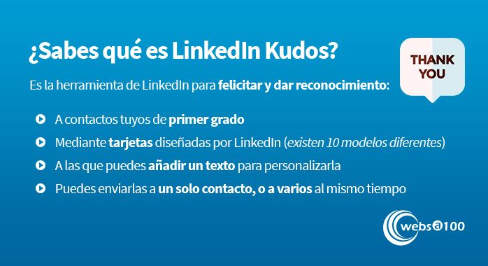 ¿Sabes qué es LinkedIn Kudos? - Infografía